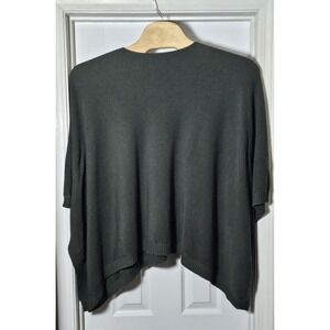 Lululemon It All Lines Up Poncho Sweater One Size Olive Green Knit